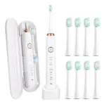 Sonic Electric Toothbrush Smart Ultrasonic Dental Teeth Whitening Rechargeable Adult Tooth Brush Sarmocare S100 With8 Brush Head - Image 11