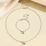 LATS Fashion Tiny Heart Dainty Necklace Gold Silver Color 26 Letter Name Choker For Women Pendant Bracelets Jewelry Gift - Image 6