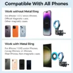 Joyroom Magnetic Car Phone Holder Universal Strong Car Air Vent Phone Mount Compatible with iPhone Samsung LG Google Pixel, etc - Image 6