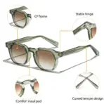 1/2/3 Pcs Wholesale New Square Retro Sunglasses Men Fashion Punk Sun Glasses Women Travel Eyewear Lunette De Soleil Femme UV400 - Image 6
