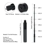 For Insta360 X6 X5 X4 X3 Invisible Selfie Stick Extended Selfie Stick for GoPro 13 12 DJI Action 6 5 4 Camera Aluminum Stand - Image 7