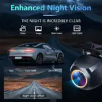 AHD 1920x1080P Car Rear View Camera 200° for Fisheye Golden Lens Full HDR Night Vision Vehicle Back Car Reversing Front Camera - Image 5