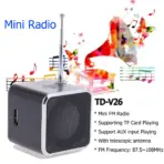 TD-V26 Portable Mini Bluetooth Speaker with Screen FM Radio MP3 Player Support TF Card for Laptop Phone - Image 5