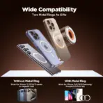Joyroom Ring Phone Holder Colorful Magnetic Kickstand Silicone Ring Magnetic Phone Grip Holder Stand For iPhone Samsung Huawei - Image 6