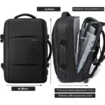 Heroic Knight Travel Backpack Men Business Backpack School Expandable USB Bag Large Capacity 15.6 Laptop Waterproof Backpack Bag - Image 4