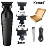 Kemei KM-2299 Professional Hair Clipper 1200mAh Electric Hair Clippers USB Rechargeable Hair Trimmers Hair Cutting Machine - Image 8