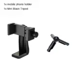 360° Rotating Phone Tripod Mount 1/4 Screw Phone Clip Holder Tripod Bluetooth Remote Extension Pole for iPhone Vlog 1/2/5 Pack - Image 15