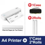 Portable A4 Thermal Printer Bluetooth Photos PDF Document Printing Machine Folded Rolls Paper For Office Work Home School Travel - Image 9