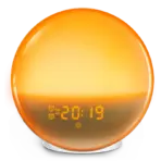 Sunrise Alarm Clock Wake Up Light Clock Sunrise/Sunset Simulation Digital Clock with Night Light FM Radio Desk Clocks - Image 7