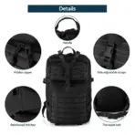25L/50L Sturdy Nylon Waterproof Tactical Sports Trekking Fishing Hunting Camping Hiking Bag Backpack Outdoor Rucksacks - Image 5