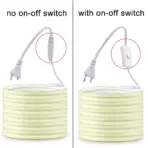 220V Led Strip with ON/OFF Switch Waterproof COB LED Strip 220V Flexible Ribbon for Room Bedroom Kitchen Outdoor Garden Lighting - Image 4