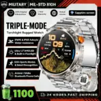 2026 T-Rex3 Ultra 1100mAh Battery Smart Watch GPS Track Compass IP69K Waterproof Sports Tracker Outdoors Military Smartwatches - Image 15