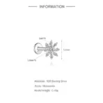Aide Moissanite Diamond Stud Earrings for Women Orginal 925 Sterling Silver Screw Back Women Flat Back Moissanite Earring Jewel - Image 18