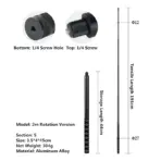 For Insta360 X6 X5 X4 X3 Invisible Selfie Stick Extended Selfie Stick for GoPro 13 12 DJI Action 6 5 4 Camera Aluminum Stand - Image 15