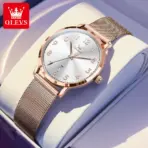 OLEVS New 5653 Women Watch Luxury Brand Quartz Watch Elegant Rose Gold Digital Waterproof Watch HD Simple Bracelet Women Watch - Image 8
