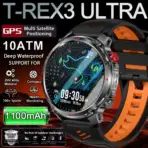 2026 T-Rex3 Ultra 1100mAh Battery Smart Watch GPS Track Compass IP69K Waterproof Sports Tracker Outdoors Military Smartwatches