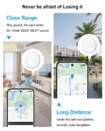 1-4Pcs Anti-Lost Tag Google Find My GPS Tracker Android Finder Compatible with Google Find Hub (Android Only) Key Wallet Finder - Image 2