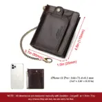 Real Leather Wallet for Men RFID Blocking Credit Card Holder Purse Male Short Bifold Zipper Coin Pocket with Anti-Theft Chain - Image 5