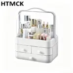 1pc Cosmetics Storage Box, Dust‑Proof Desktop Makeup Organizer with Drawer for Skin Care Products Household Vanity Storage