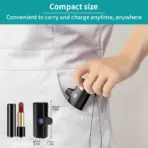 Mini Power Bank 5000mAh Poratable Fast Charge Wireless Type-C/Lightning Plug External Battery Powerbank - Image 4