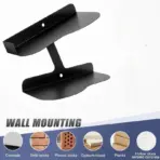 H-shaped Shoe Rack Wall Mounted Floating Shoe Display Shelves Sneaker Holders for Shoe Collectors Advertising Exhibition - Image 6