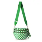 DOYOGI Black and White Checkered Spacious Bum Bag Crossbody Bags for Women Nylon Travel essentials Mommy Bag Diaper Bag  for Mom - Image 28