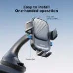 Joyroom Car Phone Holder Mount Car Strong Suction Hands-Free Universal Cell Phone Stand For Dashboard/Windshield 360° Rotation - Image 5