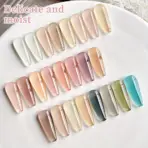 24pcs Translucent Series 24 Colors --- New Popular Nail Art Ultra-Bright Ice Translucent Series Nail Polish Gel Nail Art DIY - Image 5