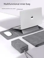 Laptop Sleeve Case 13 14 15 15.6 16Inch For Huawei HP DELL Bag For Macbook Air Pro 13 13.6 M4 Notebook Case with Stand Men Women - Image 2