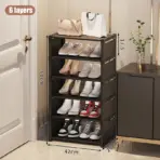 Multiple Layers Shoe Organizer Use At the Door Shoe Rack Organizer Nonwovenfabric Rack Stackable Shelf Adjustable Saving Space - Image 16