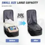 Men Vacuum Compression Backpack 15.6in Laptop Backpack Expand Hiking Vacuum Travel Backpack, Ryanair Backpack 40x30x20 Cabin Bag - Image 4