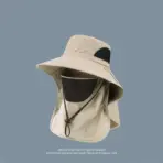 Summer Sun Hats UV Protection Outdoor Hunting Fishing Cap For Men Women Hiking Camping Visor Bucket Hat Neck Flap Fisherman Hat - Image 11