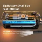CARSUN Rechargeable Air Pump Tire Inflator Portable Compressor Digital Cordless Car Tyre Inflator For Motocycle Bicycle Balls - Image 6