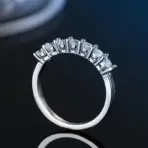 100% Pass Diamond Tester Pen Moissanite Ring Matching Wedding Diamond Band for Women 925 Sterling Silver Female Single Tail Ring - Image 3