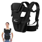 Baby Sling Carrier, 4-in-1 Ergonomic Baby Backpack Carrier, Easily Adjustable Baby Carrier Newborn to Toddler - Image 4