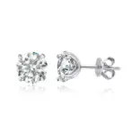 Smyoue 0.2-3CT Rose Gold Color Moissanite Stud Earrings for Women Sparkling Classic Wedding Lab Diamond Earring Pure 925 Silver - Image 7