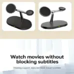 3 in 1 Magnetic Wireless Charger Stand for Magsafe iPhone 16/15/14/13/12 Apple Watch 8/7 & Airpods pro Fast Charging Station - Image 5