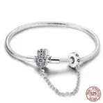 Bracelet Silver 925 Original 17-20CM Star Moon Sun Four Leaf Clover Green Zircon Bracelets Fit DIY Charms Birthday Jewelry Gifts - Image 41