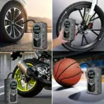 Compact 12V 2-in-1 Car Jump Starter & Tire Inflator - JKUOO 150PSI Inflation, -40°C Resistant, LED Light USB Ports - Image 6