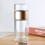 420ML Tea Cup Easy To Clean Glass Tea Cup with Double Layer Tea Infuser Tea Infuser Water Cup Suitable for Office Outdoor Travel - Image 8