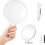 Tweezers & Scissors 30x Magnifying Mirror Set LED-Lit Magnifying Makeup Mirror 30x Magnification Makeup Mirror Portable Travel - Image 6