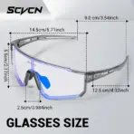 SCVCN Photochromic Sunglasses Outdoor Sports Bike Cycling Glasses Man MTB Climbing Glasses Women Driving Bicycle Eyewear New - Image 6