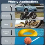 Car Air Pump Wired/Wireless Protable Car Air Compressor 150PSI Tire Inflation Pump for Motorcycle Bicycle Car Tire Ball Inflator - Image 4