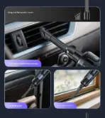 Car vacuum cleaner wireless one-button dust dump high-power portable vacuum cleaner large suction mini handheld vacuum cleaner - Image 4