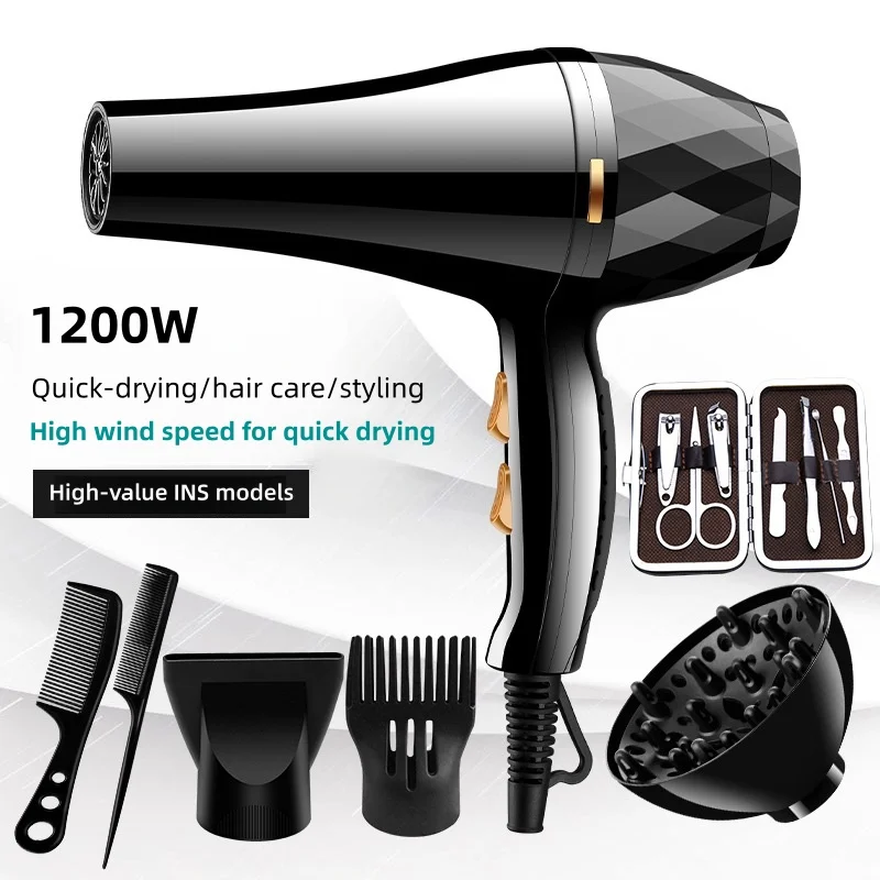 S3dc74a47ab9c4b7c9178e3b60f302bb1T.webp New High Wind Power Hair Dryer With Hot And Cold Constant Temperature Quick Drying Hood, Household Hair Salon Hair Dryer Tube - Image 1
