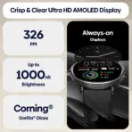 Zeblaze GTR 3 Pro Voice Calling Smart Watch 1.43" AMOLED Display 316L Stainless Steel Frame Fitness Tracking Smartwatch - Image 3