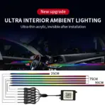 Car Interior Symphony LED Ambient Light Acrylic Kit APP Control Multiple Modes RGB Neon Automobile Atmosphere Decorative Lamp - Image 2