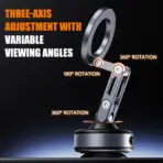 Vacuum Magnetic Suction Cup Car Mobile Phone Mount Universal Folding Phone Stand Universal Auto Phone Stand for 4-7 Inches - Image 3