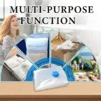 Vacuum Bag With Valve or Pump for Clothes Storing Large Plastic Compression Empty Bag Travel Accessories Storage Container - Image 2
