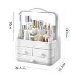 1pc Cosmetics Storage Box, Dust‑Proof Desktop Makeup Organizer with Drawer for Skin Care Products Household Vanity Storage - Image 7